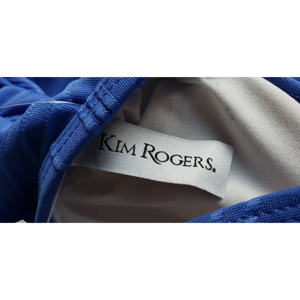 KIM ROGERS BLUE TANKINI TOP NWT SIZE SMALL - Picture 3 of 5